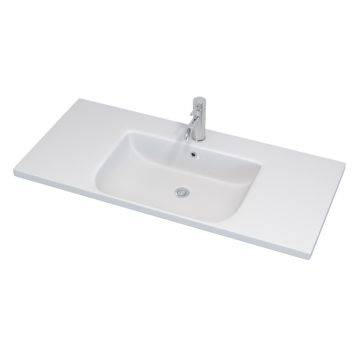 Camargue håndvask Svanholm Moskenes blank hvid 100x46 cm