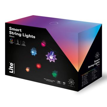 Lite Bulb Moments lyskæde med stjerner multifarvet