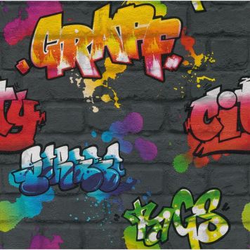 Rasch tapet grafitti