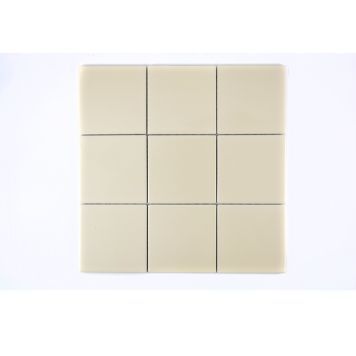 Mosaik Square Uni porcelæn beige blank 29,8 x 29,8 cm