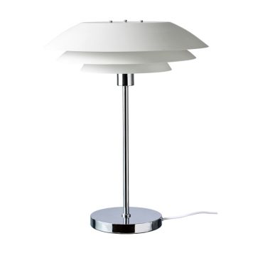 Dyberg Larsen bordlampe DL45 hvid E27 55 cm