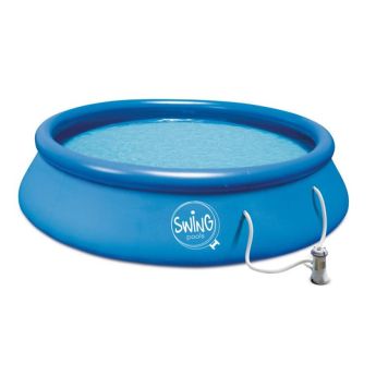 Swim & Fun pool oppustelig Swing Ø305x76 cm inkl. filterpumpe