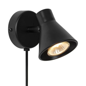 Nordlux væglampe Eik sort GU10 Ø8,5 cm