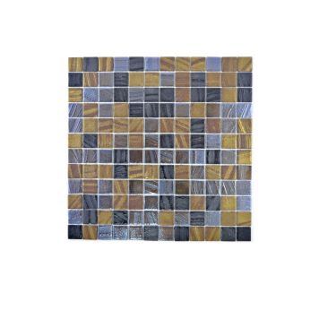 Mosaik Eco genanvendt glas antracit/bronze 31,5 x 31,5 cm