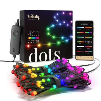 Twinkly LED-lyskæde Dots app-styret RGB IP44 20 m