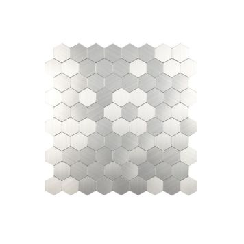 Mosaik hexagon silver 30,5x30,5 cm