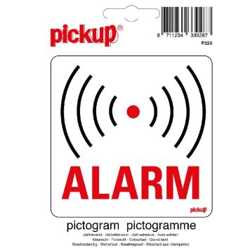 Pickup skilt alarm 10x10 cm