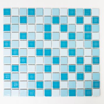 Mosaik Classic keramik blå mix 33 x 30,2 cm