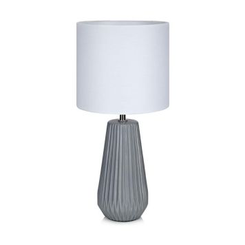 Mediate Sanktion at føre Markslöjd bordlampe Nicci grå/hvid 40,5 cm | BAUHAUS
