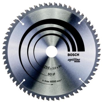 Bosch rundsavklinge 60t 254x30x2 mm 