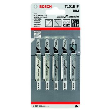 Bosch stiksavklinge t101 bif laminat 5 stk. 
