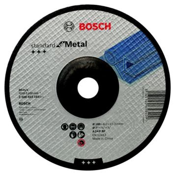 Bosch skrubskive metal std 180x6 mm