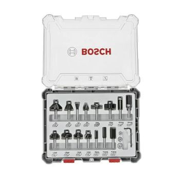 Bosch fræsesæt HM Mix 15 stk. 8 mm