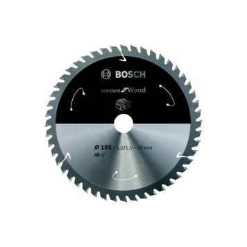 Bosch rundsavklinge 48t accu 165x20x1,5 mm 