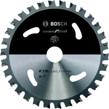 Bosch rundsavklinge 30t accu 136x20x1,6 mm