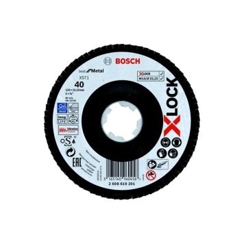 Bosch lamelslibeskiver k40 t. x-lock og 22 125 mm
