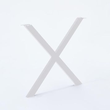 Mottez bordben x-form hvid 71x77,5 cm