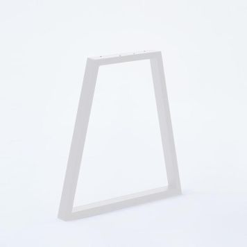 Mottez bænkben trapez hvid 40x20x50 cm