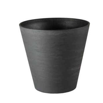 Lauvring selvvandende krukke Re-Pot Hoop plast sort Ø20x19 cm
