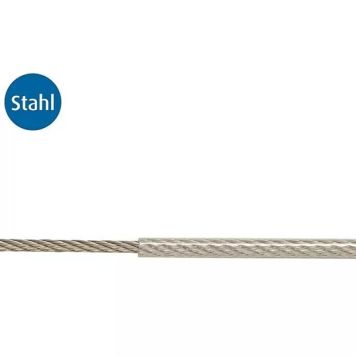 Stabilit stålwire PVC 3-4 mm pr. m