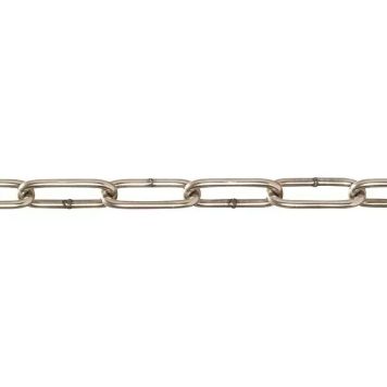 Stabilit kæde c-form rustfri 5 mm pr. m
