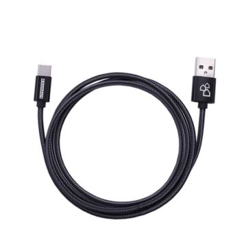 BAUHAUS USB-kabel USB A/C sort 
