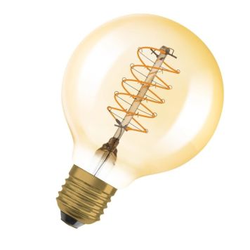 Osram LED pære Vintage 1906 Globe80 E27 4,8W
