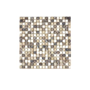 Mosaik Castanao natursten beige/hvid mix 30,5 x 30,5 cm