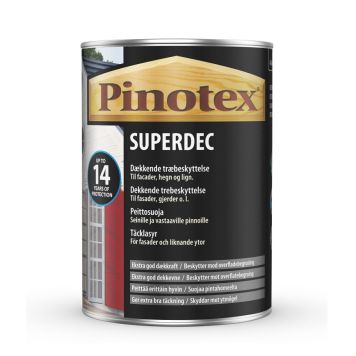 Pinotex træbeskyttelse Superdec hvid 1 L