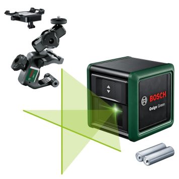 Bosch krydslaser Quigo Green inkl. tilbehør og batterier  