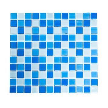 Mosaik CM 4222 glas mix blå 32,7x30,2 cm