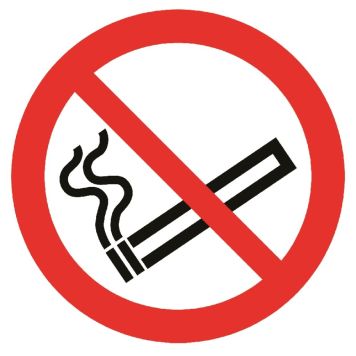 Pickup skilt rygning forbudt Ø18 cm