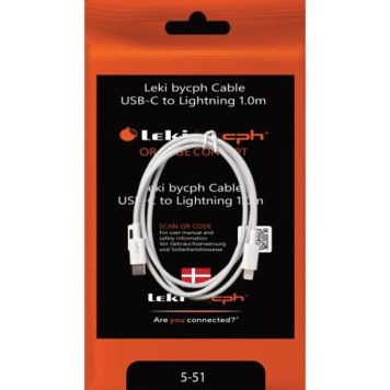 Leki bycph kabel USB-C USB-C til lightning 1M