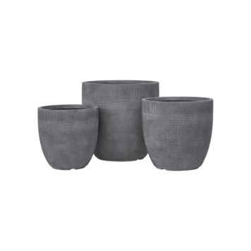 Lauvring krukke Sada keramik grå Ø44x43 cm