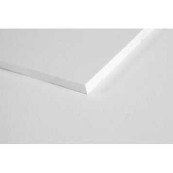 Rias PVC plade Foamalux hvid 750x1000x10 mm