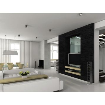 Vægflise Aitana sort 33,5x50 cm 1,0 m²