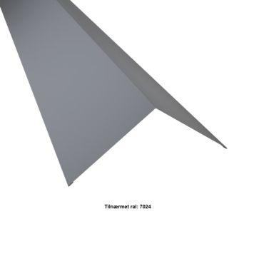 Profilmetal vinkelrygning koksgrå 2000x190x190 mm