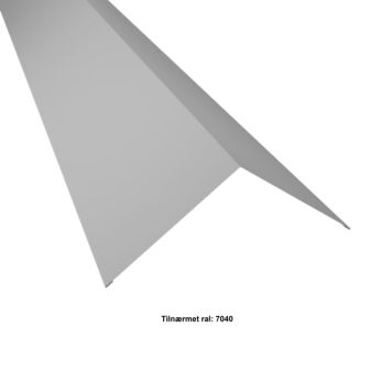 Profilmetal vinkelrygning lysgrå 2000x190x190 mm