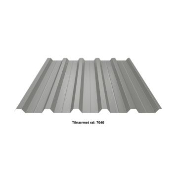 Profilmetal ståltrapez TP35 0,5mm lysgrå