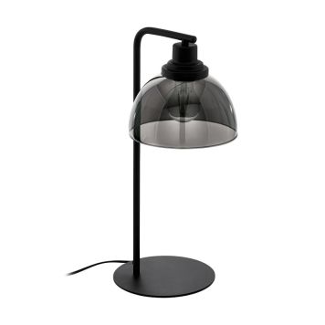 Eglo bordlampe Beleser sort/røgfarvet 60 W E27 50,5 cm 