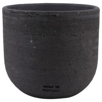 Scan-Pot urtepotte Genia sort ler Ø12,2x11 cm