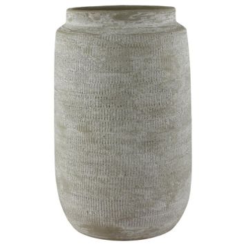 Scan-Pot vase Cathie beige ler Ø19x30 cm