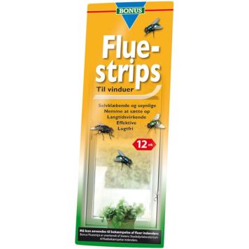 Flue-strips med gift 12 stk - Bonus