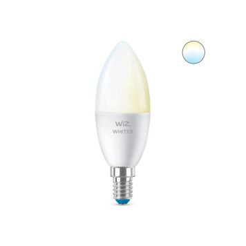 Wiz LED-kertepære Whites mat C37 E14 4,9 W