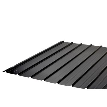 Rias trapezplade stål sort 2000x906x0,4 mm