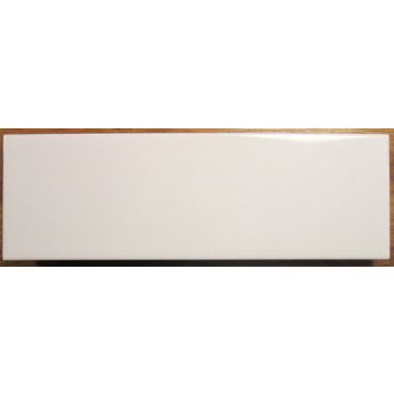 Vægflise Modul hvid blank 9,7 x 29,7 cm 1 m²