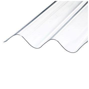 Rias trapezplade Onduline lysplade PVC klar 2000x950 mm