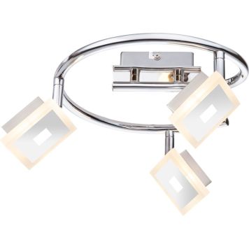 LED-spotlampe Gerolf krom 39,5 cm - Globo