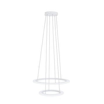 Eglo LED pendel Penaforte hvid/alu Ø59 cm