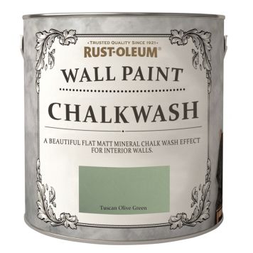 Rust-Oleum Chalkwash væg- og loftmaling Tuscan Olive Green 2,5 L